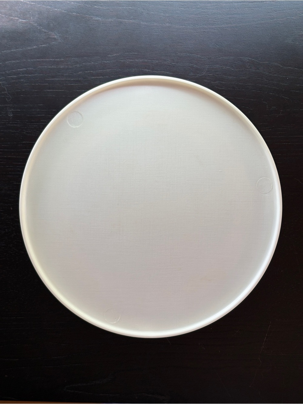 Ivory Plastic Lazy Susan 10 1/2” Diameter Spice Organizer